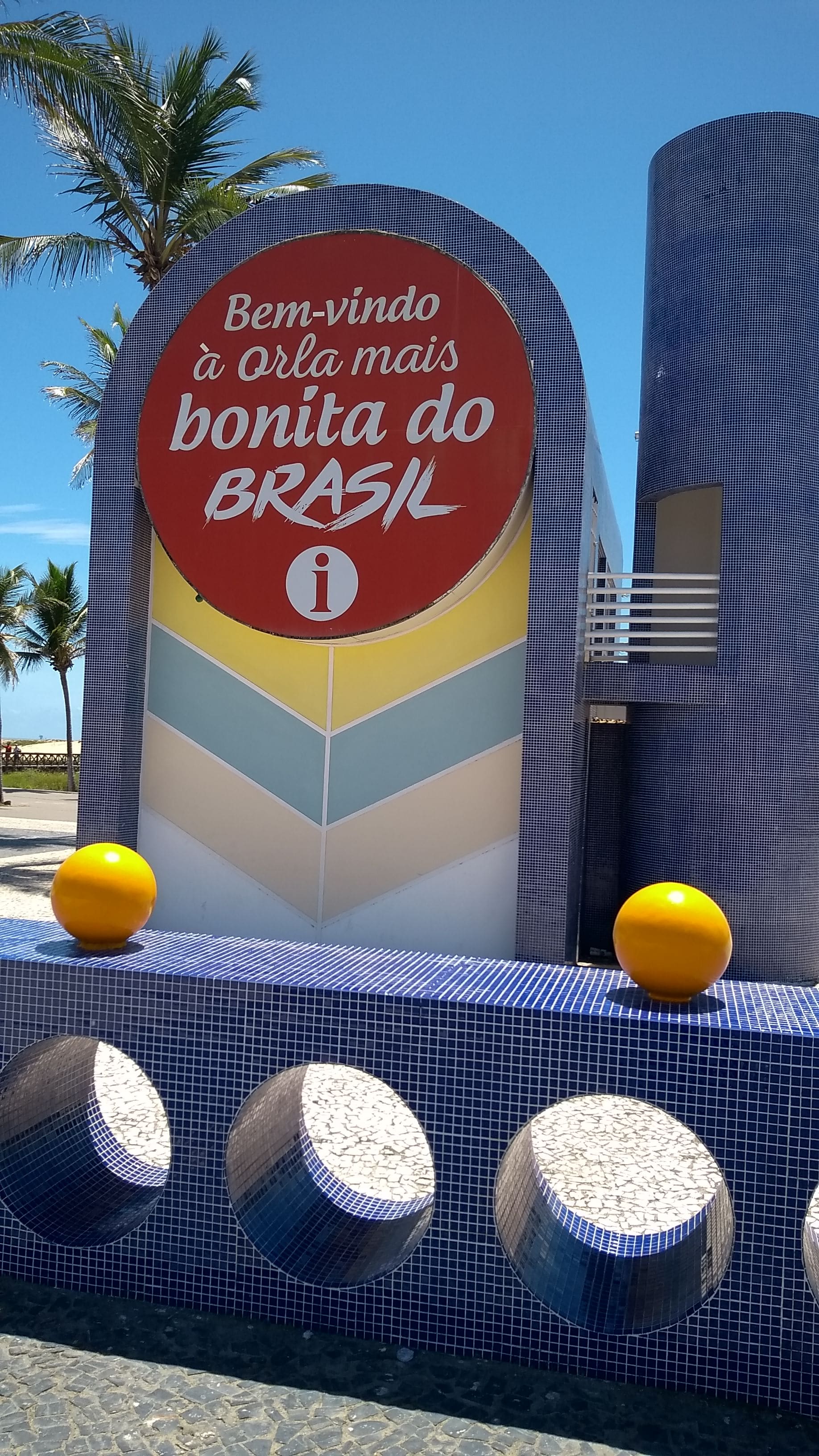 Crab Catwalk (Passarela do Caranguejo) — daytime seaside view in Aracaju, Brazil
